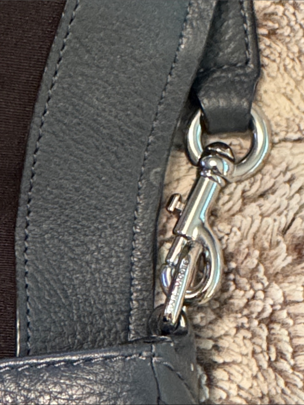 Marc Jacobs Pebbled Leather Crossbody in Slate Blue-Gray - Picture 6 of 9